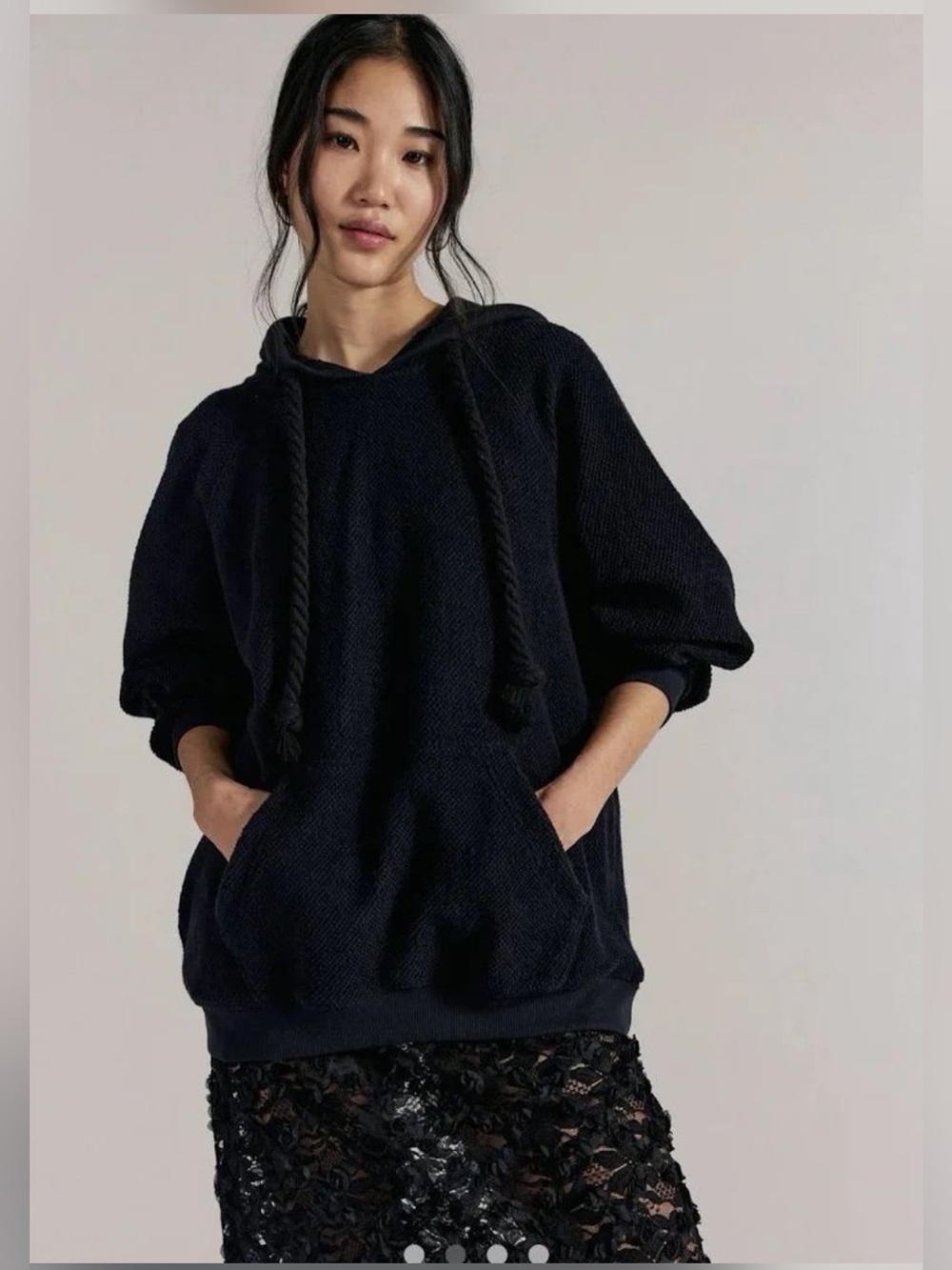 Free People Looped in Hoodie Size M NWT